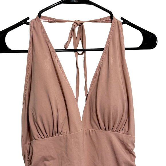 Cupshe Womens One Piece V-Neck Swimsuit w/Tummy Control - Size Large - Picture 5 of 9